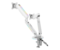 DELTACO Podwójny uchwyt GAM-135-W RGB - Biały - 1115379 - zdjęcie 4